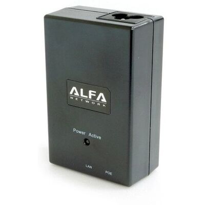 Alfa Network APoE48V-1G EU - 48 V Gigabit PoE-Adapter, EU-Stecker Alfa Network APoE48V-1G EU - 48 V Gigabit PoE-Adapter, EU-Stecker
