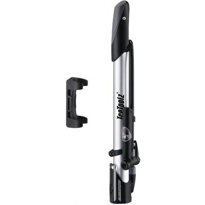 IceToolz Aluminium Mini-Voetpomp met Meter - 140 PSI IceToolz Aluminium Mini-Voetpomp met Meter - 140 PSI