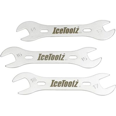 IceToolz Fiets Conusschroevenset - 3 Maten, 15 cm, Zilver/Zwart IceToolz Fiets Conusschroevenset - 3 Maten, 15 cm, Zilver/Zwart
