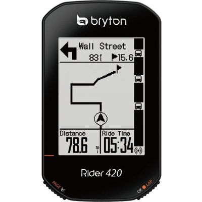 Bryton Rider 420E GPS Cycle Computer - Black - Head Unit Only Bryton Rider 420E GPS Cycle Computer - Black - Head Unit Only