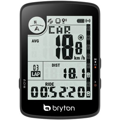 Compteur GPS pour vélo Bryton Rider 17 - Noir Compteur GPS pour vélo Bryton Rider 17 - Noir