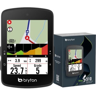 Bryton Rider S510 - Ordinateur GPS pour vélo avec écran tactile couleur - Publicité Bryton Rider S510 - Ordinateur GPS pour vélo avec écran tactile couleur - Publicité