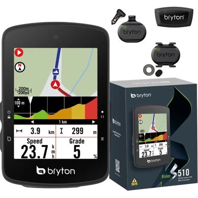 Bryton Rider S510 T GPS Compteur de Vélo - Dispositif Cyclisme Bryton Rider S510 T GPS Compteur de Vélo - Dispositif Cyclisme