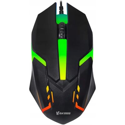 Souris RGB Noire Vakoss Tm-5133K - Souris d'ordinateur - Publicité Souris RGB Noire Vakoss Tm-5133K - Souris d'ordinateur - Publicité