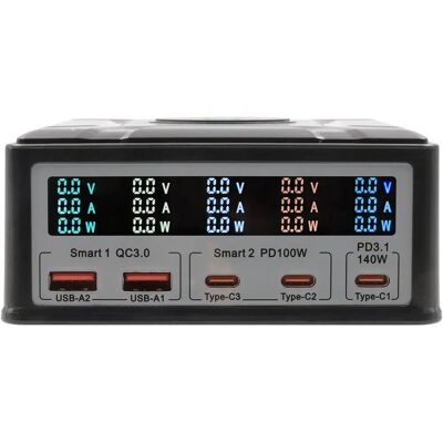 EXSYS EX-1107 - Multiport High Power Opladestation met QI 15W EXSYS EX-1107 - Multiport High Power Opladestation met QI 15W