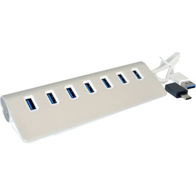 EXSYS EX-1137 USB-Hub - 7 Ports, Weiß - Unterstützt USB 2.0 & 3.0 EXSYS EX-1137 USB-Hub - 7 Ports, Weiß - Unterstützt USB 2.0 & 3.0