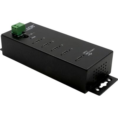 Hub USB industriale EXSYS EX-1144HMVS 4 porte C - Nero Hub USB industriale EXSYS EX-1144HMVS 4 porte C - Nero