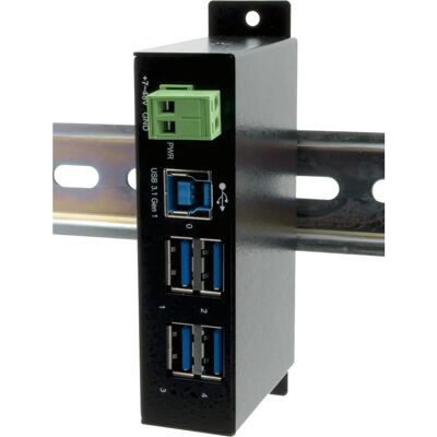 EXSYS EX-1504HMS - USB Hub - Schwarz - 5000 Mbit/s - Managed EXSYS EX-1504HMS - USB Hub - Schwarz - 5000 Mbit/s - Managed