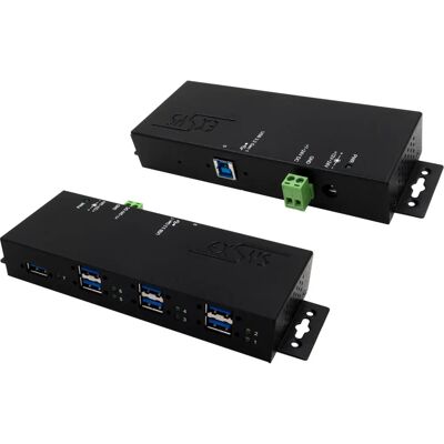 Concentrador USB Industrial EXSYS EX-1517HMVS - Negro Concentrador USB Industrial EXSYS EX-1517HMVS - Negro