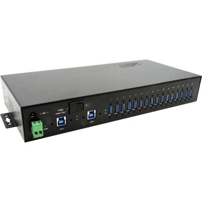 EXSYS EX-1526HMVS Managed USB 3.2 Hub - 16 Ports - Schwarz EXSYS EX-1526HMVS Managed USB 3.2 Hub - 16 Ports - Schwarz