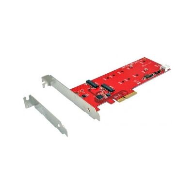 EXSYS EX-3655 Schnittstellenkarte - Dual M.2 Slots PCIe x4 EXSYS EX-3655 Schnittstellenkarte - Dual M.2 Slots PCIe x4