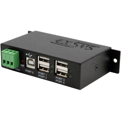 EXSYS USB 2.0 HUB 4-Port DIN-Schienen-Kit - Industrieller USB-Hub EXSYS USB 2.0 HUB 4-Port DIN-Schienen-Kit - Industrieller USB-Hub