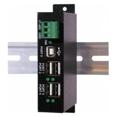 EXSYS EX-1163HMS-WT Industrielles USB-Hub - 4 Ports - DIN-Montage - Schwarz EXSYS EX-1163HMS-WT Industrielles USB-Hub - 4 Ports - DIN-Montage - Schwarz