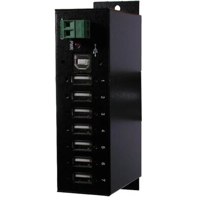 Exsys USB-Hub 7-Port - Industrieller USB 2.0 Hub - 120-480 Mbps Exsys USB-Hub 7-Port - Industrieller USB 2.0 Hub - 120-480 Mbps