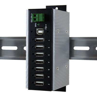 EXSYS EX-1177HMVS-WT USB-Hub 7 Anschlüsse DIN-Schiene EXSYS EX-1177HMVS-WT USB-Hub 7 Anschlüsse DIN-Schiene