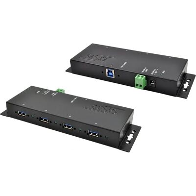 EXSYS EX-1183HMVS-2 Industrieller USB-Hub 4 Anschlüsse - Schwarz EXSYS EX-1183HMVS-2 Industrieller USB-Hub 4 Anschlüsse - Schwarz