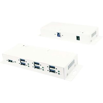 EXSYS Ex-1189Hmvs-3W 7-Port USB 3.2 Hub - Weiß EXSYS Ex-1189Hmvs-3W 7-Port USB 3.2 Hub - Weiß