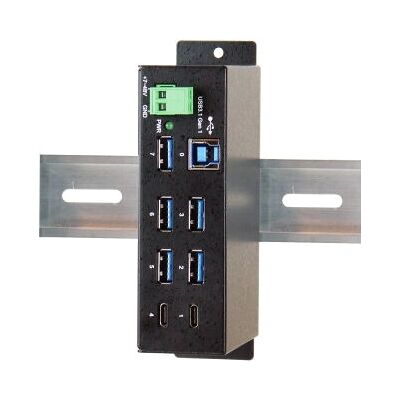 EXSYS EX-1197HMS USB-Hub - 7 Ports, Metall, Schwarz EXSYS EX-1197HMS USB-Hub - 7 Ports, Metall, Schwarz