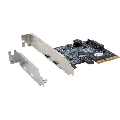 EXSYS EX-12000 USB 3.2 Gen 2 PCIe x4 Karte mit 2 USB-C Anschlüssen EXSYS EX-12000 USB 3.2 Gen 2 PCIe x4 Karte mit 2 USB-C Anschlüssen