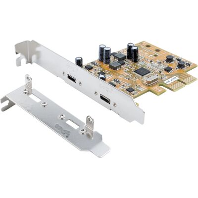 EXSYS EX-12003 PCIe USB 3.1 Card - Low Profile, 2x USB-C EXSYS EX-12003 PCIe USB 3.1 Card - Low Profile, 2x USB-C