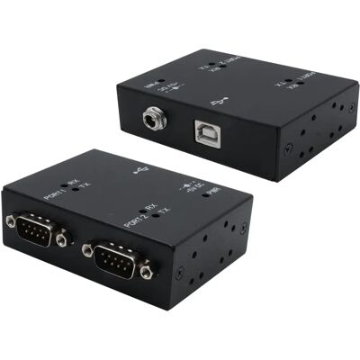 EXSYS USB 2.0 zu 2x RS-232 Seriell Konverter - Metallgehäuse EXSYS USB 2.0 zu 2x RS-232 Seriell Konverter - Metallgehäuse