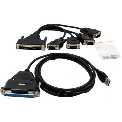 EXSYS GmbH USB 2.0 zu 4S Seriell Kabel mit 37 Pin Buchse EXSYS GmbH USB 2.0 zu 4S Seriell Kabel mit 37 Pin Buchse