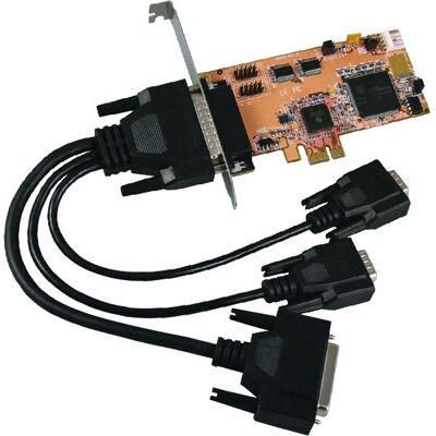 Exsys PCIe Seriell Parallel-Schnittstellenkarte - Kompakt, CE/FCC/RoHS Exsys PCIe Seriell Parallel-Schnittstellenkarte - Kompakt, CE/FCC/RoHS