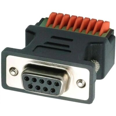 EXSYS - EX-49111 - 9-Pin D-Sub - Terminalblock Adapter EXSYS - EX-49111 - 9-Pin D-Sub - Terminalblock Adapter