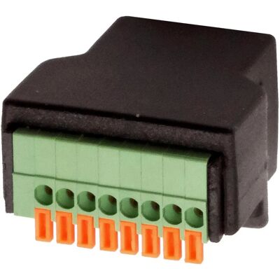 EXSYS - EX-49112 - 8-Pin RJ45 - 2,54 mm - Terminalblockadapter EXSYS - EX-49112 - 8-Pin RJ45 - 2,54 mm - Terminalblockadapter