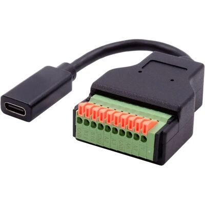 EXSYS EX-49124 USB-Kabeladapter - USB-C, 10-polig, Schwarz EXSYS EX-49124 USB-Kabeladapter - USB-C, 10-polig, Schwarz