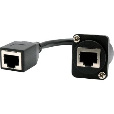 EXSYS EX-49160 Netzwerk Kabel-Adapter - Schwarz - 20cm EXSYS EX-49160 Netzwerk Kabel-Adapter - Schwarz - 20cm