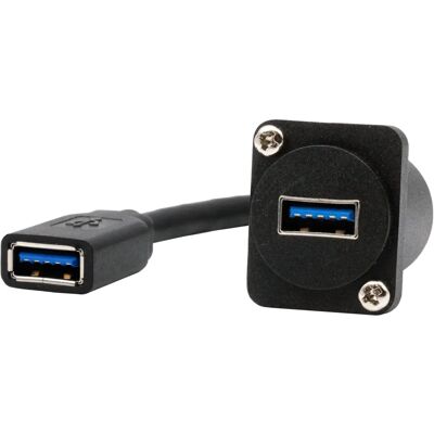 EXSYS EX-49165 USB 3.2 Gen 1 D-Typ Adapter - Schwarz EXSYS EX-49165 USB 3.2 Gen 1 D-Typ Adapter - Schwarz