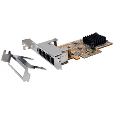 Tarjeta de Red EXSYS EX-6074-3 - 4 Puertos Gigabit PCIe x4 - Gris Tarjeta de Red EXSYS EX-6074-3 - 4 Puertos Gigabit PCIe x4 - Gris