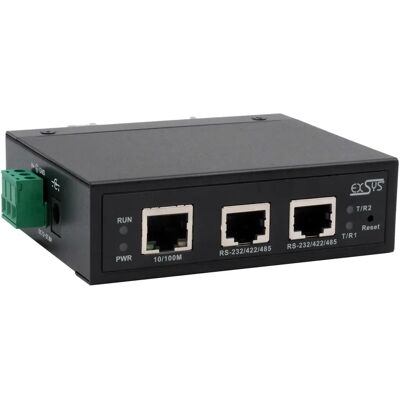 Servidor de dispositivos serie EXSYS GmbH - 2x RS232/422/485 - Montaje en riel DIN Servidor de dispositivos serie EXSYS GmbH - 2x RS232/422/485 - Montaje en riel DIN