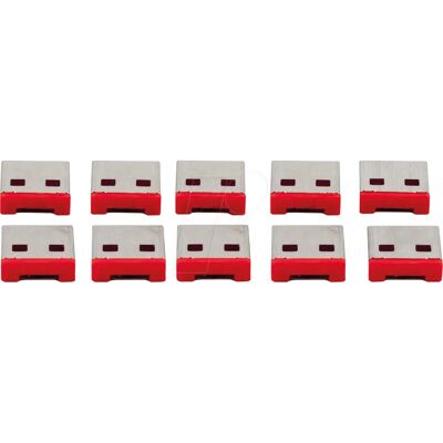EXSYS - EX-1114-RL - 10 Schlösser - USB-Port-Sperre EXSYS - EX-1114-RL - 10 Schlösser - USB-Port-Sperre