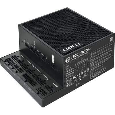 Lian Li EG1000 Strømforsyning - 1000W, Sort, ATX 3.1 Lian Li EG1000 Strømforsyning - 1000W, Sort, ATX 3.1