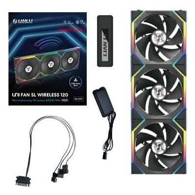 Lian Li 120 Reverse Blade Wireless Computer Case Fan - Black Lian Li 120 Reverse Blade Wireless Computer Case Fan - Black