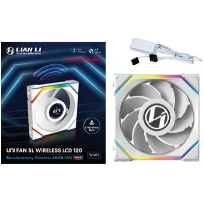 Lian Li Bezprzewodowa LCD Reverse Blade 120 PC Wentylator Lian Li Bezprzewodowa LCD Reverse Blade 120 PC Wentylator