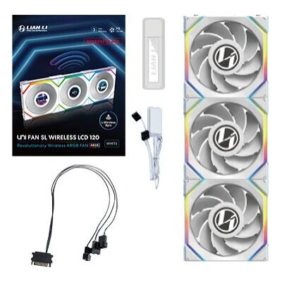 Lian Li UNI FAN SL Wireless LCD 120 - Wentylatory do komputera Lian Li UNI FAN SL Wireless LCD 120 - Wentylatory do komputera