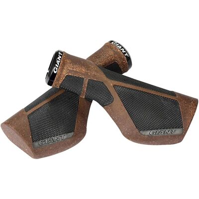 GIANT - Ergo Max Lock-On - Nero-Marrone - Handlebar grip GIANT - Ergo Max Lock-On - Nero-Marrone - Handlebar grip