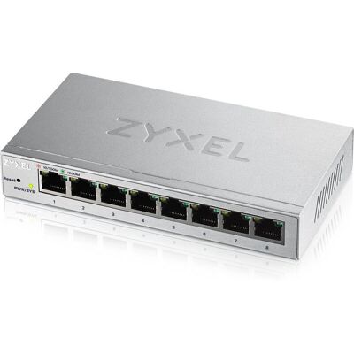 Zyxel GS1200-8 Managed Gigabit Ethernet Switch - Silber Zyxel GS1200-8 Managed Gigabit Ethernet Switch - Silber