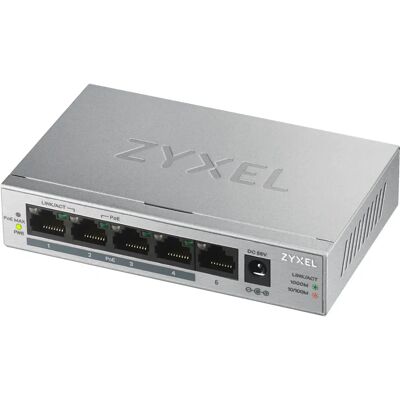 Zyxel GS1005HP Hallittu Gigabit Ethernet kytkin - Hopea Zyxel GS1005HP Hallittu Gigabit Ethernet kytkin - Hopea