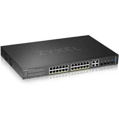 Switch géré de couche 2 Gigabit PoE Zyxel GS2220-28HP - Noir - Publicité Switch géré de couche 2 Gigabit PoE Zyxel GS2220-28HP - Noir - Publicité