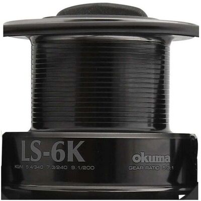 Carrete de Carpa Okuma LS-6K - Largo Alcance y Potencia Carrete de Carpa Okuma LS-6K - Largo Alcance y Potencia