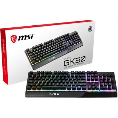 Clavier MSI Vigor GK30 Noir AZERTY - Clavier - Publicité Clavier MSI Vigor GK30 Noir AZERTY - Clavier - Publicité