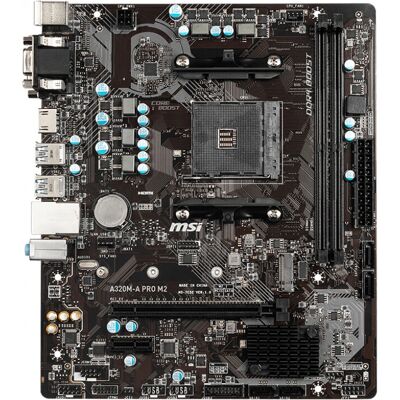 MSI A320M-A PRO M2 - AMD A320 Motherboard - DDR4, Micro ATX MSI A320M-A PRO M2 - AMD A320 Motherboard - DDR4, Micro ATX
