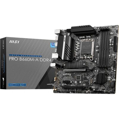 MSI MSI PRO B660M-A DDR4 základní deska - Dual-Channel, M.2, USB-C, 2.5G LAN - Základní deska pro Intel MSI MSI PRO B660M-A DDR4 základní deska - Dual-Channel, M.2, USB-C, 2.5G LAN - Základní deska pro Intel