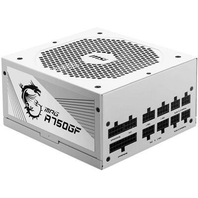 MSI Biała 750W Zasilacz - 80 Plus Gold, Modular MSI Biała 750W Zasilacz - 80 Plus Gold, Modular