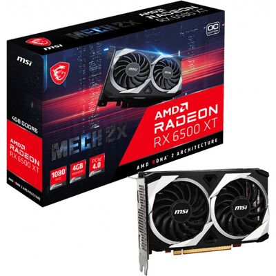 MSI Radeon RX 6500 XT 4GB OC - Carte graphique - Publicité MSI Radeon RX 6500 XT 4GB OC - Carte graphique - Publicité