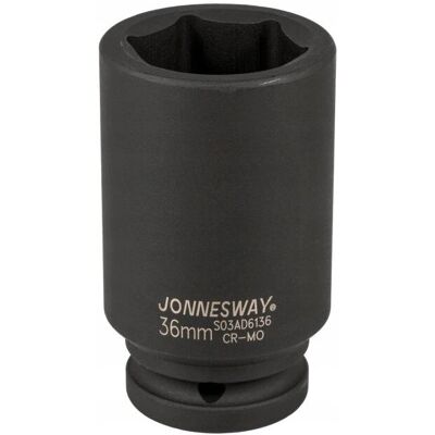 Jonnesway Długa nasadka udarowa 36mm - 3/4" sześciokąt - DIN 3129 Jonnesway Długa nasadka udarowa 36mm - 3/4" sześciokąt - DIN 3129